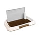 thumbnail image 1 of Soporte Para Almohadillas De Entrenamiento Para Mascotas, Reutilizable, Con Pared Protectora, Bandeja Para Orinal Para Perros De Interior, Café, 1 of 5