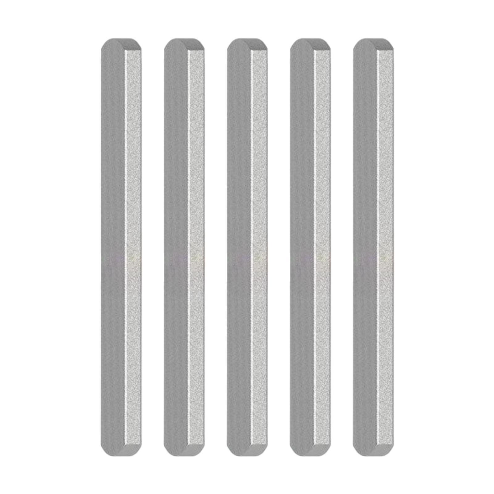 Ioensy - 5 Placas De Acero Para Chaleco Lastrado, Gimnasio En Casa, Entrenamiento De Fuerza Cardiovascular, 15 Cm X 2,5 Cm X 0,7 Cm