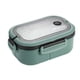 thumbnail image 5 of Bento Box Lunch Container 2 Capas 3 Compartimentos para la escuela, el trabajo y Contenedor de a prueba de fugas Accesorio , VERDE, 5 of 5