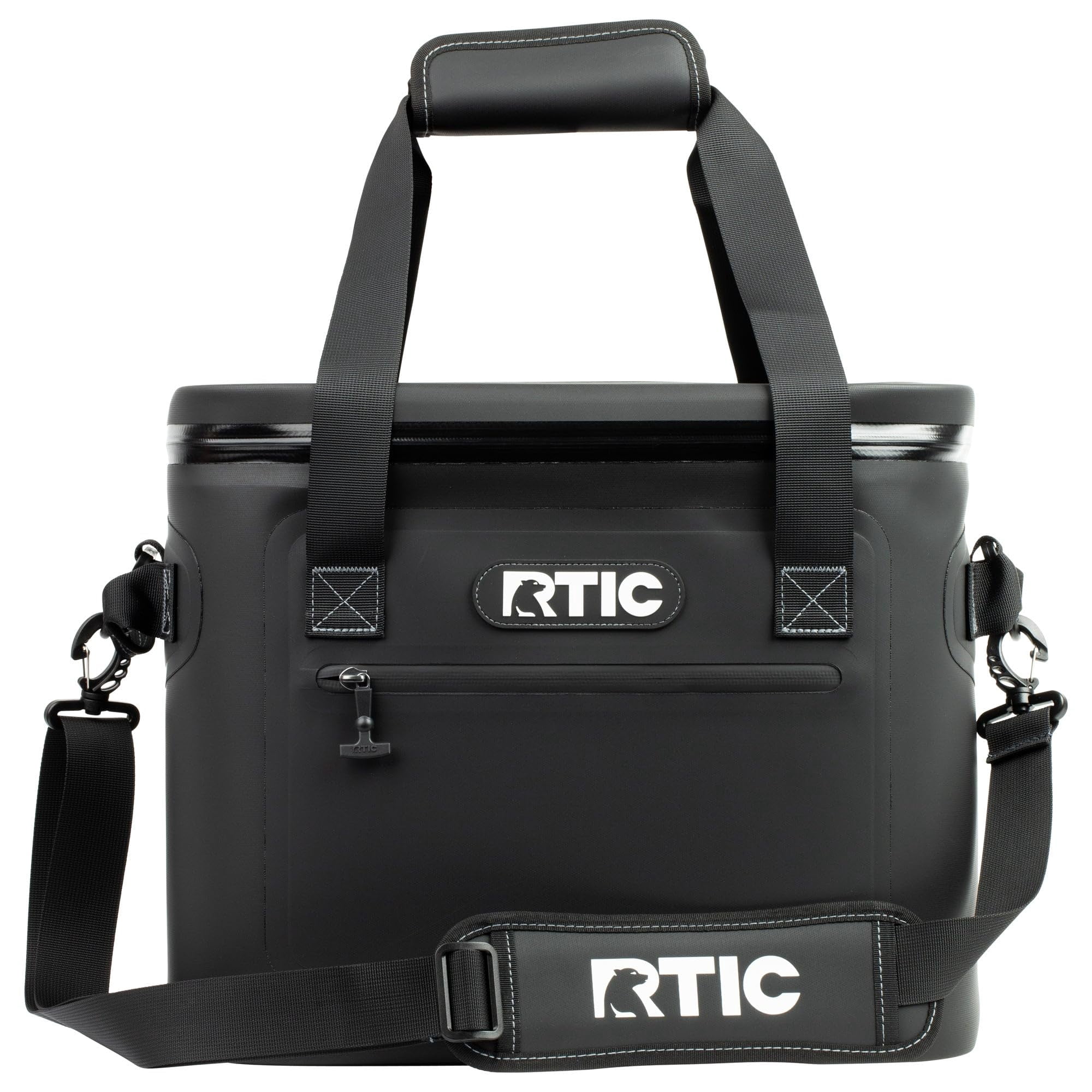 Bolsa Isotérmica Soft Cooler Rtic Ultrarresistente Para 30 Latas, Color Negro