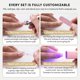 thumbnail image 5 of Uñas postizas Glamnetic forma almendra corta – Kit de 30 piezas, 5 of 9