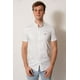 thumbnail image 3 of camisa cuello mao color blanco manga corta fit, 3 of 4