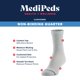 thumbnail image 2 of Cojín superior Calcetines MediPeds Quarter, no se adhiere, color negro, 4 pares, 2 of 5