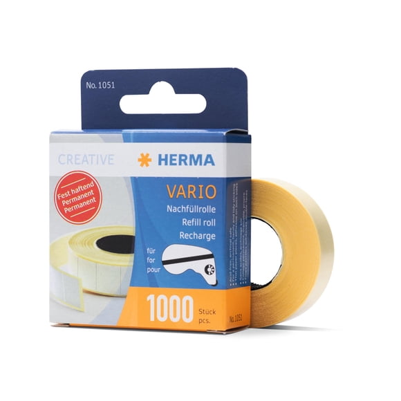 Etiquetas de papel HERMA Vario recarga 1000 unidades permanentes