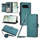 thumbnail image 1 of Funda Cartera de Cuero Sintético para Google Pixel 10 Pro XL 5G, Verde Oscuro, 1 of 6