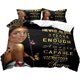 thumbnail image 2 of 3PCS Sexy Black Girl Duvet Cover Queen Set Pink Bag High Heels Get Naked Inspirational Quotes African American Bedding Set, 2 of 5