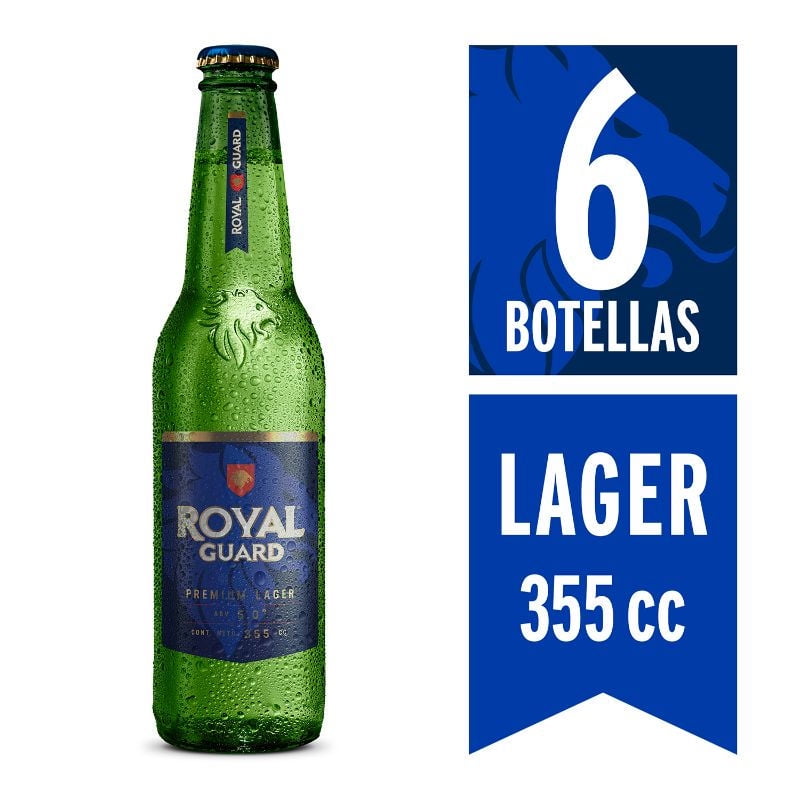Cerveza Lager Botellas Pack 6 Un Royal Guard