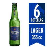 Cerveza Lager Botellas Pack 6 Un Royal Guard