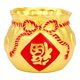 thumbnail image 1 of Florero Maceta Maceta Bolsa De Dinero Forma Feng Shui Arte Para El Hogar Sala De Estar Dorado, 1 of 5
