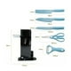 thumbnail image 2 of Set De 6 Piezas Inoxidables Cuchillos Tijeras Pelador Azul, 2 of 5