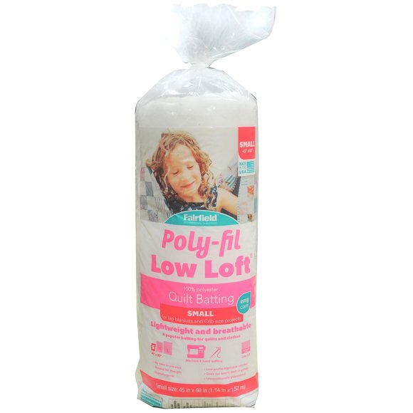 Cuna Batting Fairfield Poly-Fil Low-Loft de 114 cm x 152 cm
