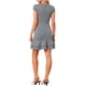 thumbnail image 3 of INSPIRE CHIC Vestido de pata de gallo para mujer con mangas cortas, dobladillo con volantes, vestido mini casual de negocios, ajuste y vuelo para la oficina, talla M, color negro, 3 of 6