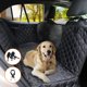 thumbnail image 5 of Funda de asiento de coche para perros PETICON impermeable con ventana de malla negra, 5 of 8