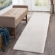 thumbnail image 1 of Alfombra CAROMIO 61x183 cm de felpa suave y peluda blanca, 1 of 7