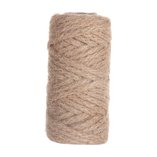 Cuerda de yute Cuerda de yute Cuerda de yute de 32.8 pies Cuerda de yute trenzada para proyectos de macramé Decoración del hogar Reparación de árboles Yute de 5 mm.