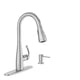 thumbnail image 1 of Juego de grifos para fregadero de cocina Moen Essie con dispensador de jabón, 1 of 9