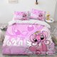 thumbnail image 1 of Stitch Bedding Sets Cartoon Comforter Quilt Bed Cover Duvet Cover Pillow Case 2-3 Pieces Sets for Kids Adult, 1 of 5