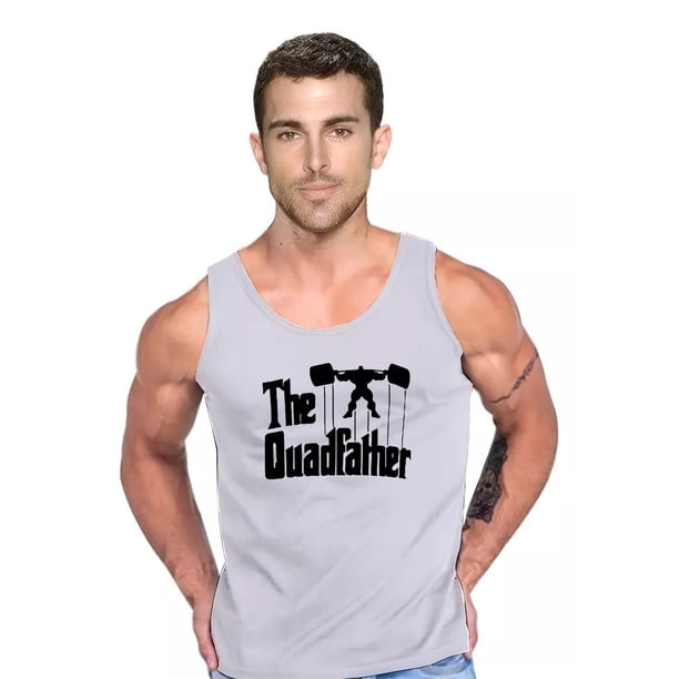 Polera Quadfather Musculosa Tank Gym Pesas Crossfit