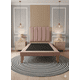 thumbnail image 1 of Cama Plaza Y Media Lineal Palo Rosa Felpa, 1 of 3