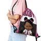 thumbnail image 2 of El Bebé Jefazo: Niña Africana Mochila de Cuerdas para Deportes y Gimnasio, Bolsa de Cuerdas Resistente al Agua, Bolsa Cinch, 30×40cm, 2 of 6