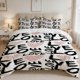 thumbnail image 1 of 3pcs Love Theme Digital Print Bedding Set Polyester Anti-Pilling, 1 of 1