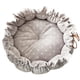 thumbnail image 2 of Cama mullida para perros y , alfombrilla ajustable cálida, suministros para perros y medianos, forma forma forma , ligera, cómoda para invierno, - punto gris claro, 2 of 5