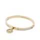 thumbnail image 1 of Brazalete de acero inoxidable dorado con el logotipo MK de Michael Kors, 1 of 6