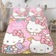 thumbnail image 3 of Hello Kitty 3-Piece Bedding Set For Kids Boys Girls Adult Cartoon Warm Cute Fashion Holiday Present Gift Bed Sheets, 3 of 5