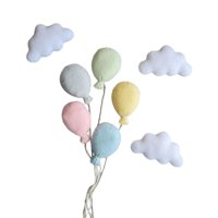 Magideal - 8 Uds. Accesorios Para Fotos De Recién Nacidos, Accesorios Para Fotos De Bebés, Decoración Transpirable, 3 Nubes Para Bebés, Accesorios De Decoración