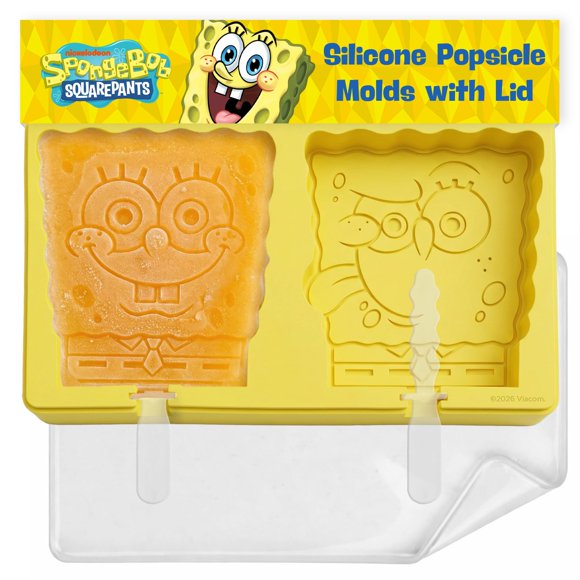 Molde para Paletas Best Brands 18 cm de 2 Cavidades SpongeBob