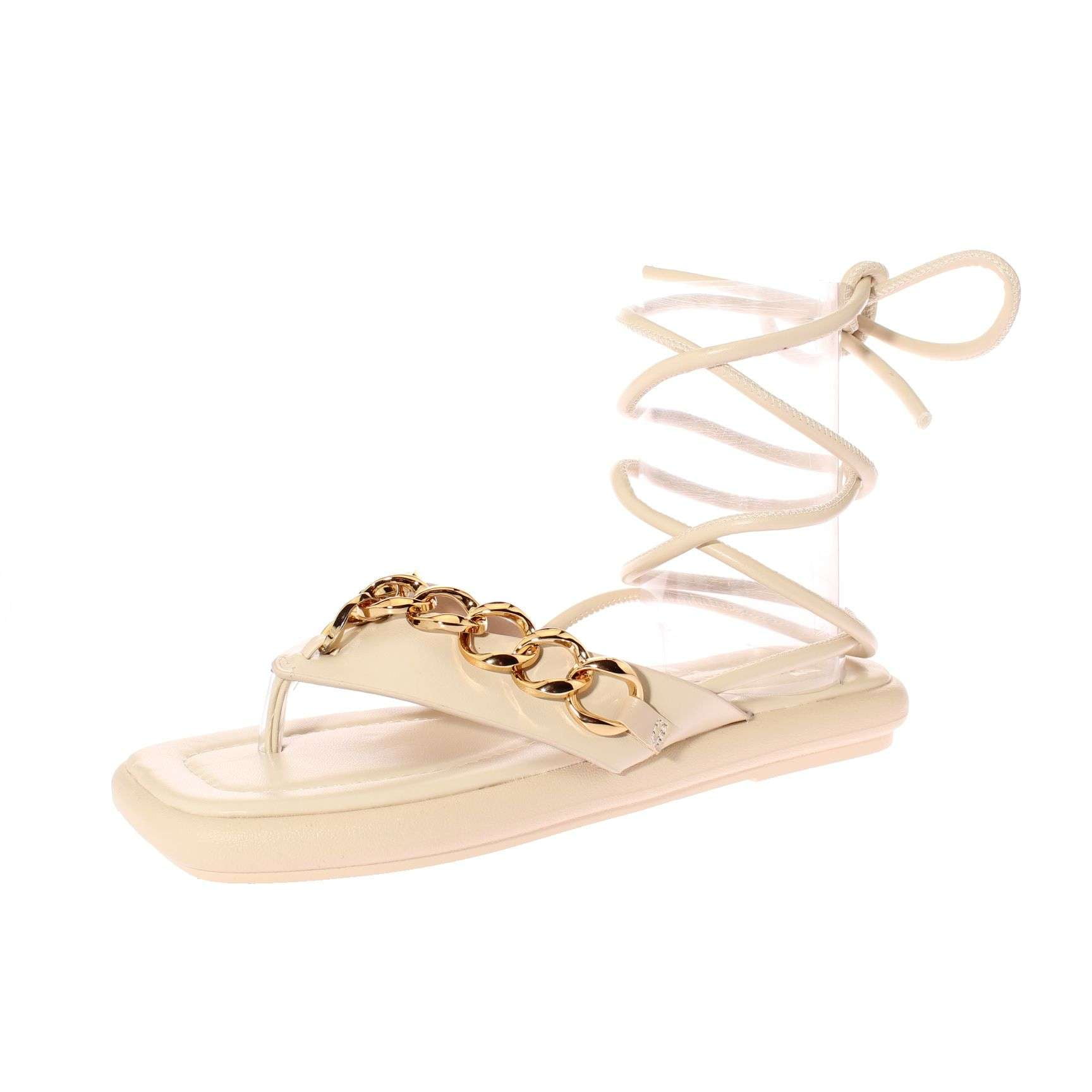 Vía Franca - Sandalia Romana Beige I-run