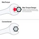 thumbnail image 5 of Juego de llaves EFFICERE Max Torque de 15 piezas SAE 1/4» -1» con soporte, 5 of 8