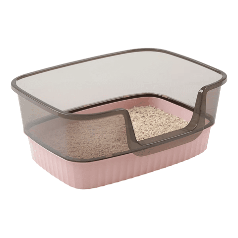 Genérico - Arenero Baño - Caja Sanitario O Para Gatos Abierto Rosa