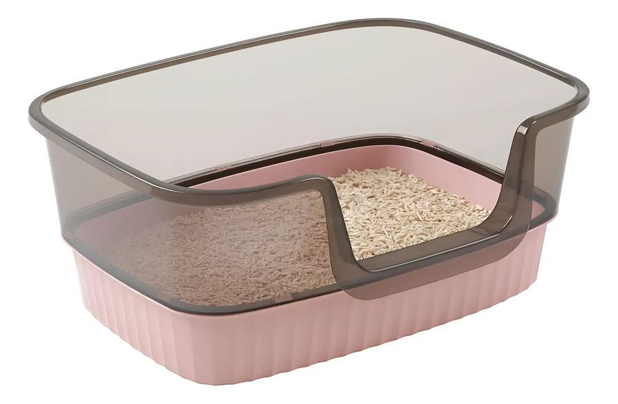 Genérico - Arenero Baño - Caja Sanitario O Para Gatos Abierto Rosa