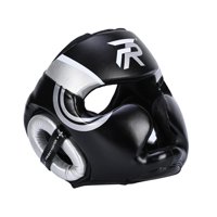 Ioensy - Casco De Boxeo Ventilado Acolchado Protección Completa Para Taekwondo Mma Training Argent S