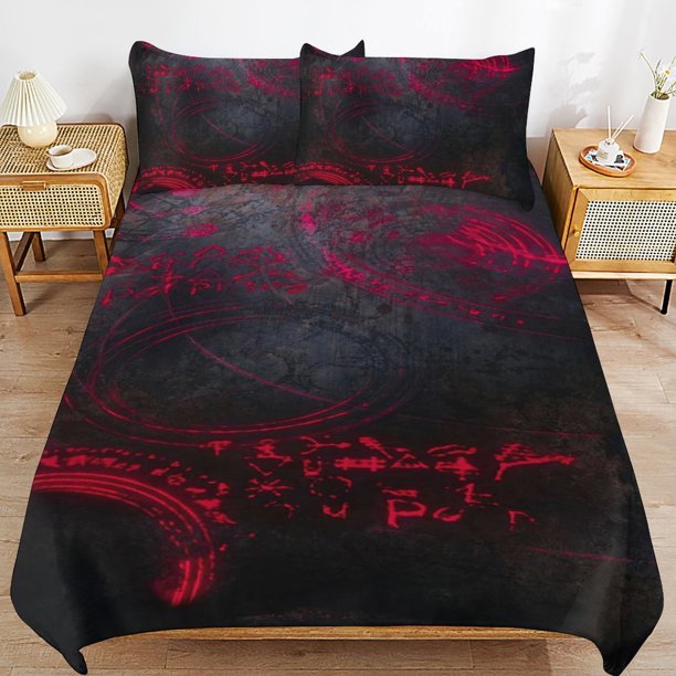 Wanda Maximoff Bedding Sets Ultra Soft Skin-Friendly Duvet Cover 3 Piece, Cute Comforter Cover Bed Set for Boys Girls Kids