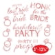 thumbnail image 3 of Decoraciones para ventanas de coche Beistle Bachelorette, oro rosa, 9 unidades, 3 of 7