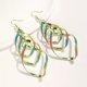 thumbnail image 1 of Metal Layered Swirling Geometric Earrings Personality Fashion Long Pendant Hook Earrings Elegant Ear Piercing Jewelry, 1 of 5