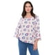 thumbnail image 1 of Blusa Mujer Manga Campana Palo Rosa Corona, 1 of 5