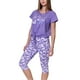 thumbnail image 1 of Pijama Capri Mujer Morado XL, 1 of 3