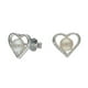 thumbnail image 1 of Aros Plata 925 Corazon Perlas Circones, 1 of 3