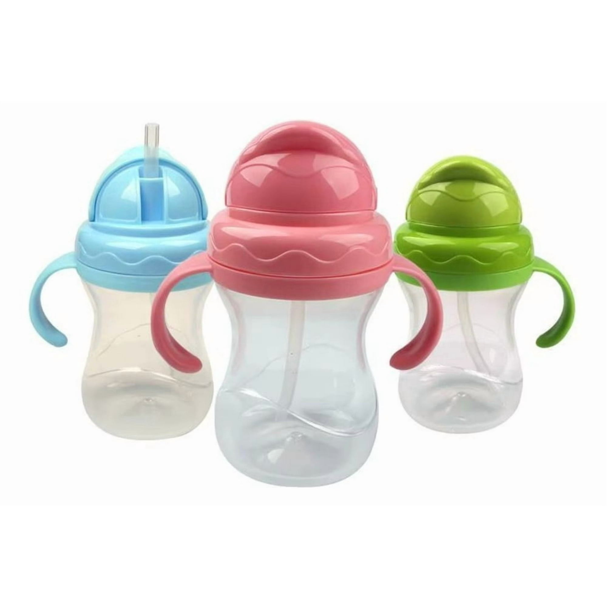 Genérico - Set 3 Vasos Con Soberte Antiderrames Para Bebes Lau