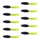 thumbnail image 2 of 10x Señuelos De Pesca Suaves Swimbaits Portátiles Tipo Crappie Para Lubina Crappie Minow Verde Y Negro, 2 of 5