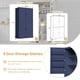 thumbnail image 3 of [Assembly Video Provided]TOPMAX 40.2x20x71.3inch High Freestanding Kitchen Pantry Large Cupboard Storage Cabinet with 2 Drawers, 2 Adjustable Shelves, 8 Door Shelves for Kitchen, Dining Room,Blue, 3 of 3