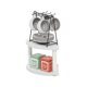 thumbnail image 4 of Organizador de encimera de cocina Furinno Turn-N-Tube de 2 niveles, blanco, 4 of 6