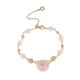 thumbnail image 4 of Elegante Rosa Perlas Pulsera Joyería Decoración Delicada Para Diferentes Edades, 4 of 5