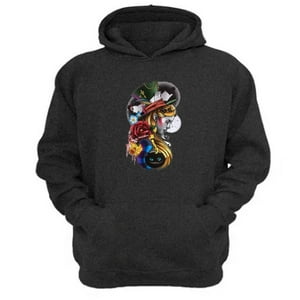 Genérico - Poleron Canguro Alicia Cuentos Infantiles Gris Oscuro Talla M Unisex