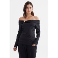 Fashionspark - Polera Mujer Bardot Negro - Ll