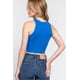 thumbnail image 3 of Saronite Top Corto Básico de Tirantes con Cuello Halter, Azul Oscuro (para Mujer), 3 of 4
