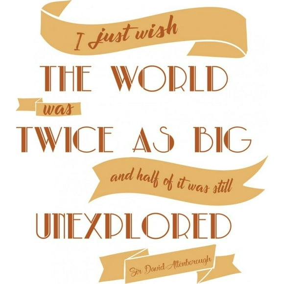 Decomural Wish The World David Attenborough WS-41489